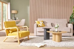 Miliboo Design-Couchtisch aus hellem Holz HOLLEN* Couchtische