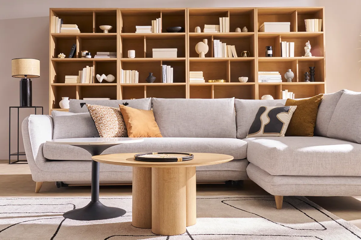 Miliboo Design-Couchtisch aus hellem Holz HOLLEN* Couchtische