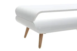 Miliboo Design-Couchtisch Esche Weiß TAKLA* Couchtische