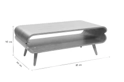 Miliboo Design-Couchtisch Esche Weiß TAKLA* Couchtische