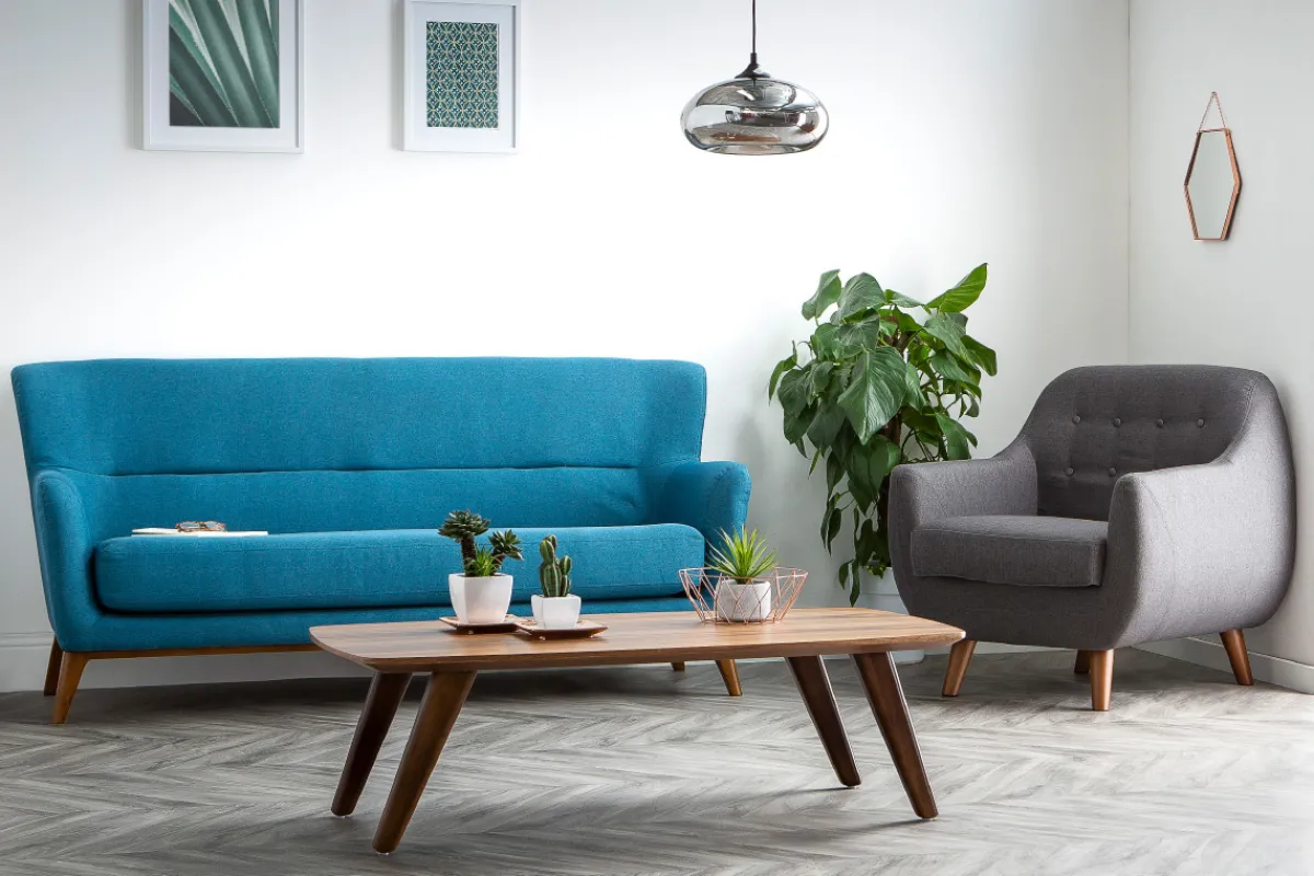 Miliboo Design-Couchtisch Nussbaum FIFTIES* Couchtische