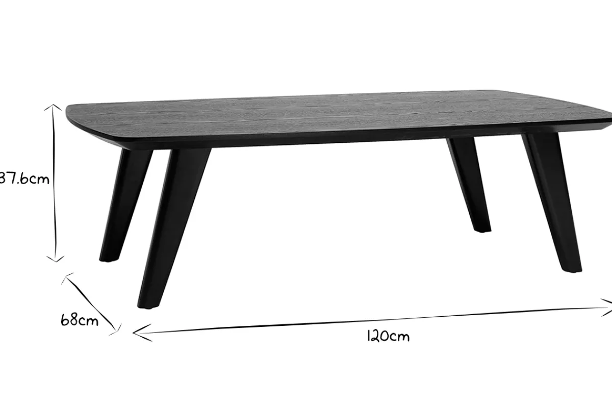 Miliboo Design-Couchtisch Nussbaum FIFTIES* Couchtische