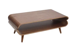Miliboo Design-Couchtisch Nussbaum TAKLA* Couchtische