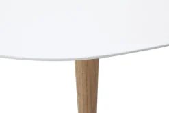 Miliboo Design-Couchtisch Oval Weiß L120 cm EKKA* Couchtische