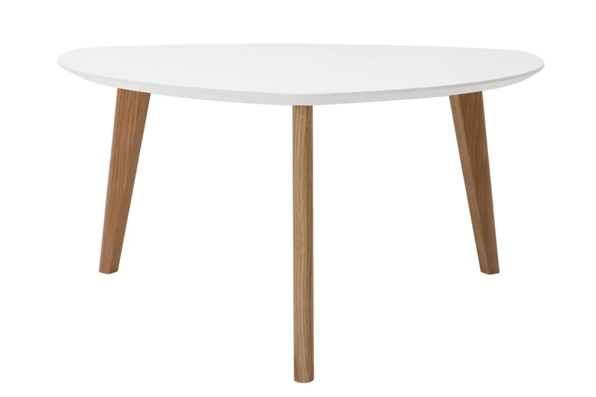 Miliboo Design-Couchtisch Weiß L80 cm EKKA* Couchtische