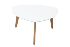 Miliboo Design-Couchtisch Weiß L80 cm EKKA* Couchtische