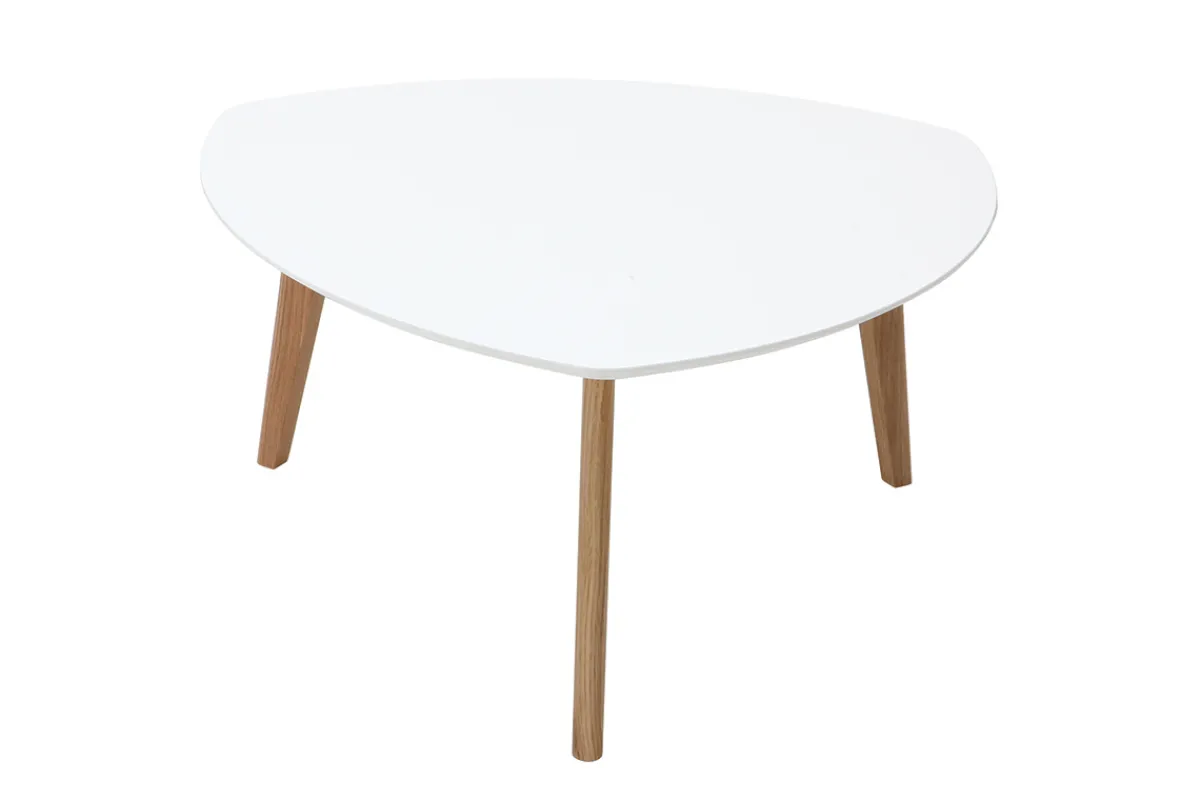 Miliboo Design-Couchtisch Weiß L80 cm EKKA* Couchtische