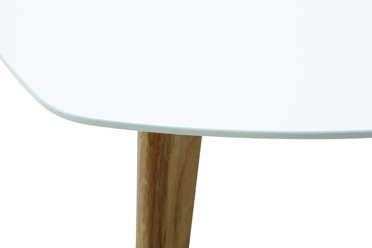 Miliboo Design-Couchtisch Weiß L80 cm EKKA* Couchtische