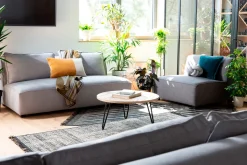 Miliboo Design-Doppelsofa aus hellgrauem Stoff PLURIEL* Design-sofas|Schlafsessel