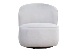 Miliboo Design-Drehsessel aus beigem Stoff mit strukturiertem Samteffekt AMBER* Design-sessel|Sessel
