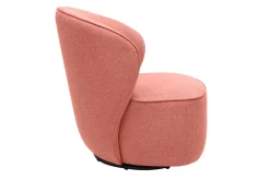 Miliboo Design-Drehsessel aus rostbraunem Stoff mit strukturiertem Samteffekt AMBER* Design-sessel|Sessel