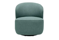 Miliboo Design-Drehsessel mit graugrünem Stoffbezug AMBER* Design-sessel|Sessel