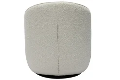 Miliboo Design-Drehsessel mit weißem Stoff mit Bouclé-Wolleffekt AMBER* Design-sessel|Sessel