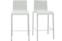 Miliboo Designer Barhocker stapelbar weiß H65 cm (2er-Satz) KUPA* Barhocker