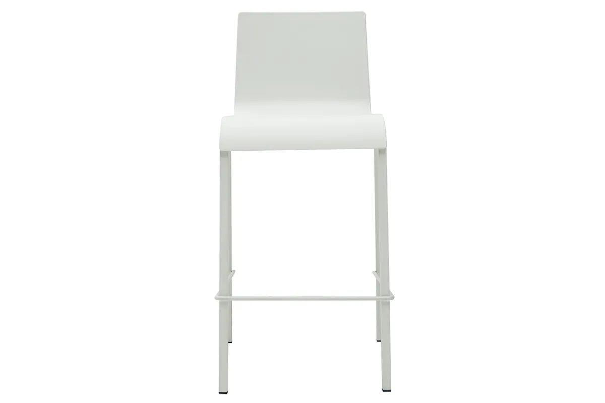 Miliboo Designer Barhocker stapelbar weiß H65 cm (2er-Satz) KUPA* Barhocker