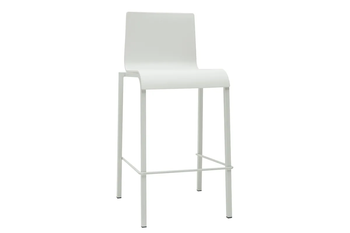 Miliboo Designer Barhocker stapelbar weiß H65 cm (2er-Satz) KUPA* Barhocker