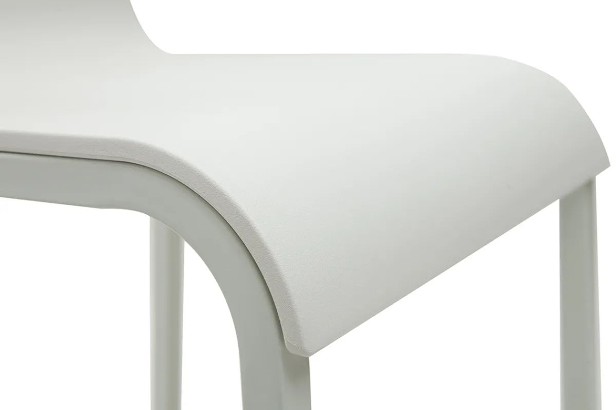 Miliboo Designer Barhocker stapelbar weiß H65 cm (2er-Satz) KUPA* Barhocker