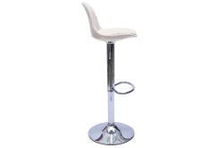 Miliboo Designer-Barhocker aus beigem samtigem Stoff im 2er-Set STEEVY* Barhocker