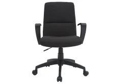 Miliboo Designer-Bürostuhl schwarz Stoff CHUCK* Bürostühle|Bürostuhl Zum Kleinen Preis