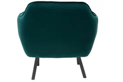 Miliboo Designer-Samtsessel petrolfarben LAURENS* Design-sessel|Sessel