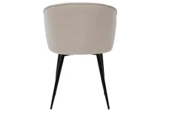 Miliboo Designer-Stühle aus beigem Stoff mit Samteffekt 2er-Set SERIF* Design-stühle