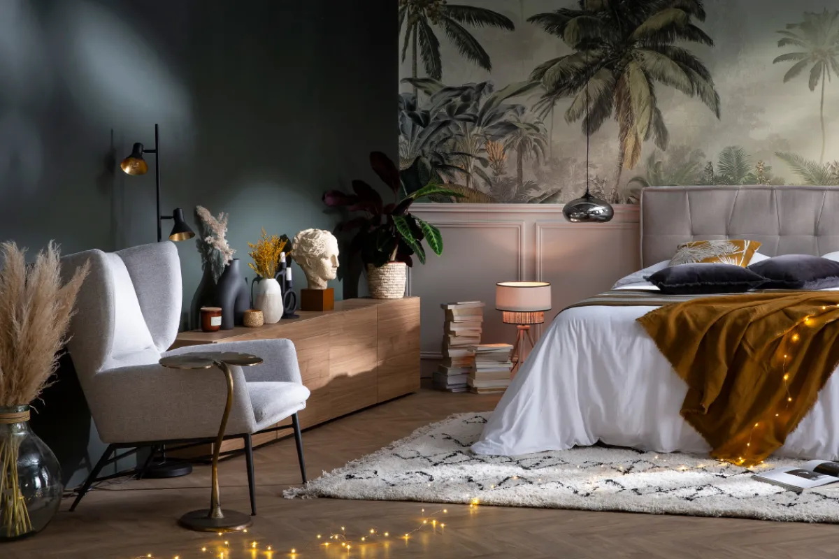 Miliboo Designer-Stoffsessel aus grünem strukturiertem Samtstoff COME* Design-sessel|Sessel
