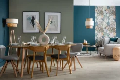 Miliboo Design-Esstisch ausziehbar Nussbaum L150-200 MARIK* Ausziehtische