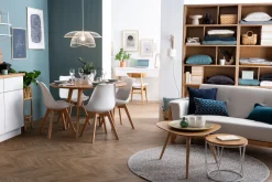Miliboo Design-Esstisch Esche D120 LIVIA* Esstische