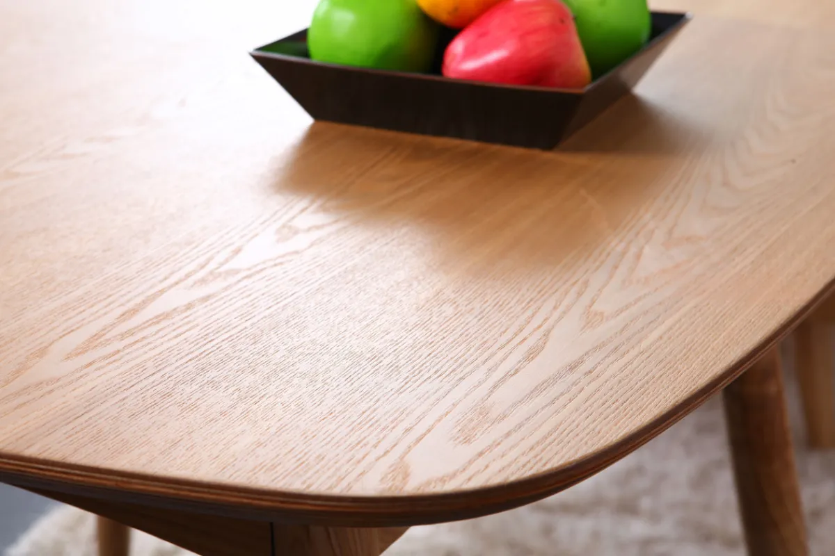 Miliboo Design-Esstisch Esche naturell L90 BALTIK* Esstische
