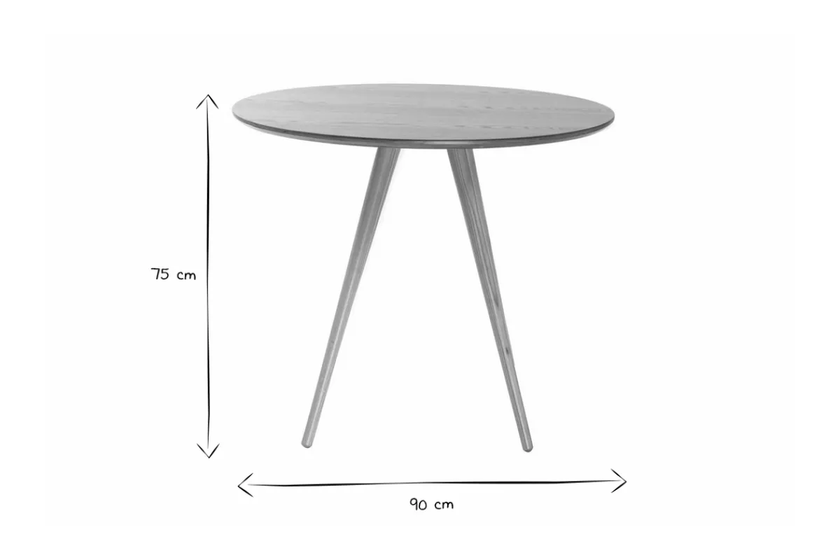 Miliboo Design-Esstisch rund Eschenholz D90 ARTIK* Esstische