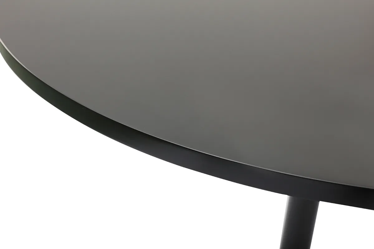 Miliboo Design-Esstisch rund Schwarz D90 CALISTA* Esstische