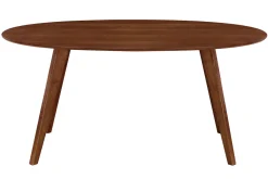Miliboo Design-Esstisch Vintage oval Nussbaum L160 MARIK* Esstische