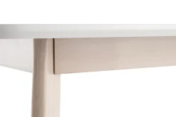Miliboo Design-Esstisch Weiß und helles Holz L150 LEENA* Esstische
