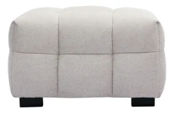 Miliboo Design-Fußstütze mit beigem Stoff im Samtdesign CORTO* Sitzsäcke|Sitzsäcke