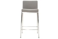 Miliboo Design-Hocker 66 cm Grau 2er-Set EPSILON* Barhocker