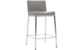 Miliboo Design-Hocker 66 cm Grau 2er-Set EPSILON* Barhocker