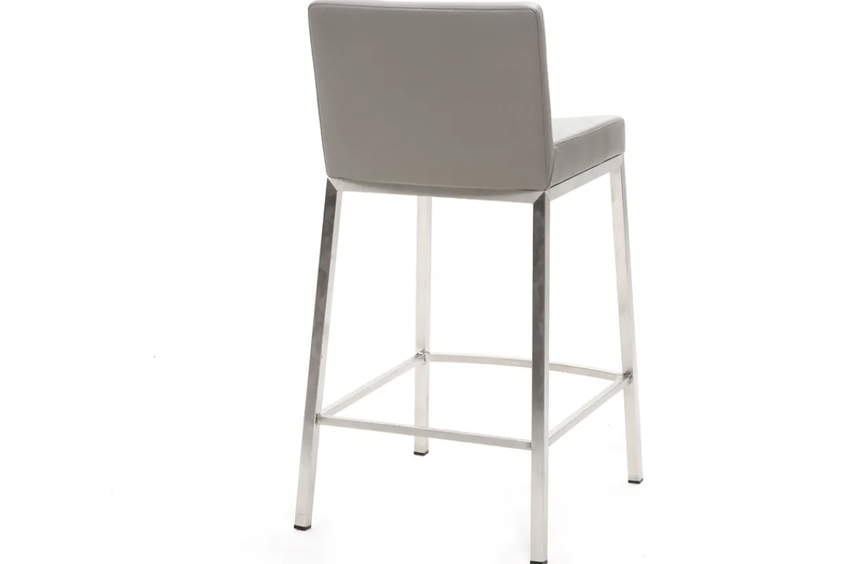 Miliboo Design-Hocker 66 cm Grau 2er-Set EPSILON* Barhocker