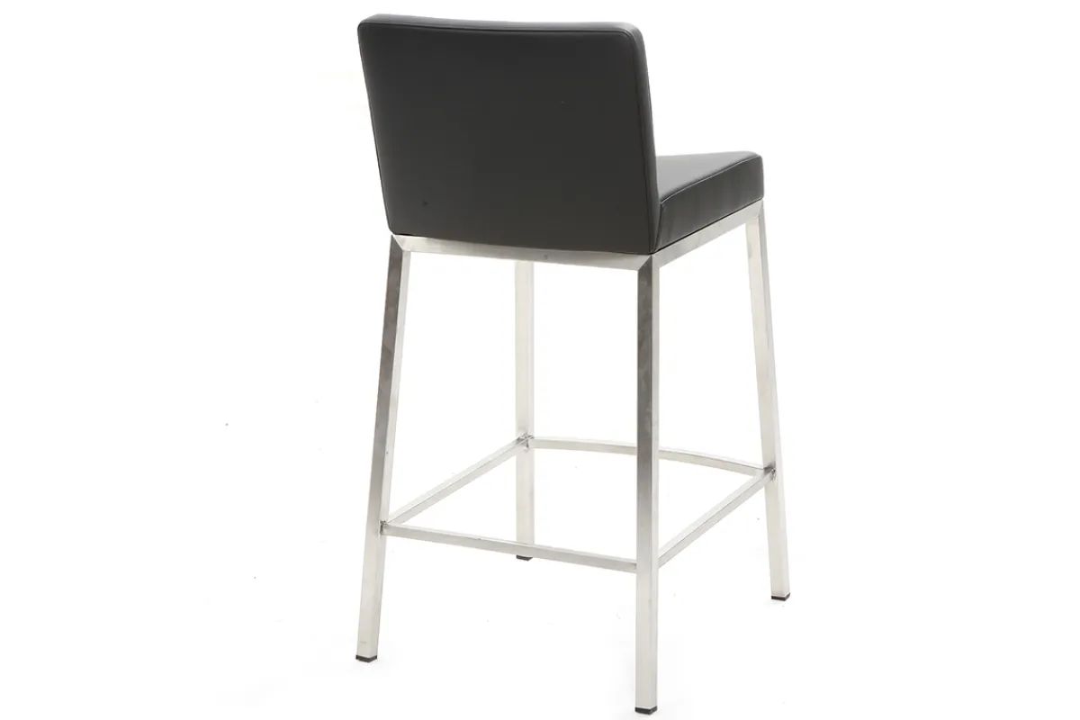 Miliboo Design-Hocker 66 cm Schwarz 2er-Set EPSILON* Barhocker