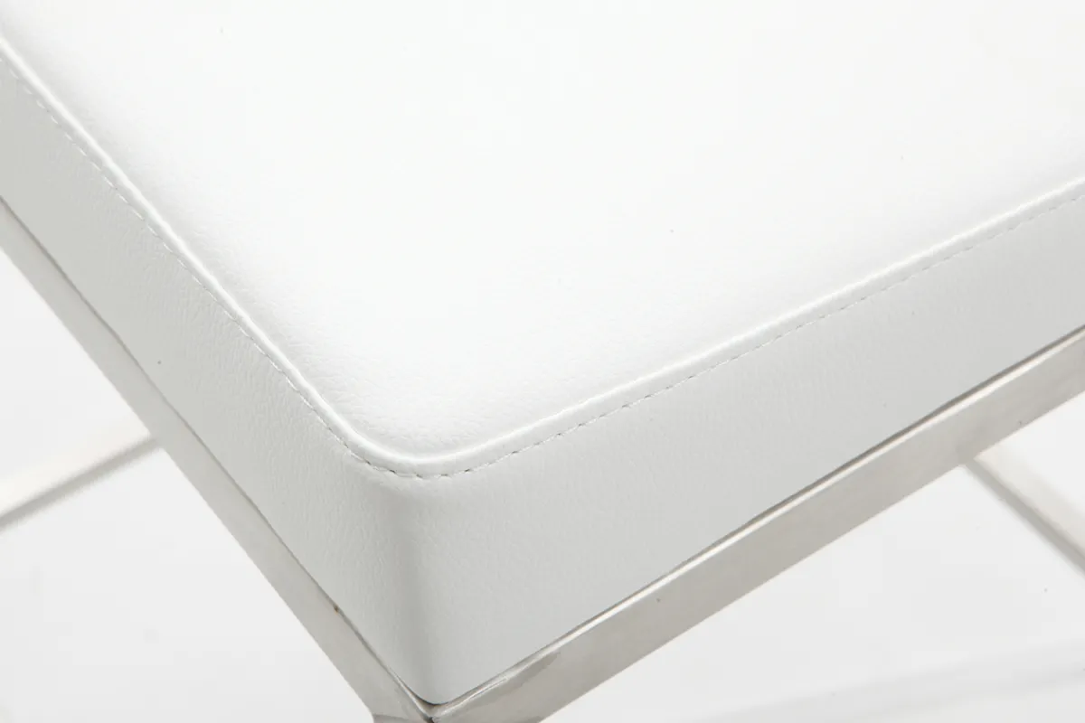 Miliboo Design-Hocker 66 cm Weiß 2er-Set EPSILON* Barhocker