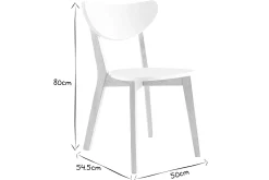 Miliboo Design-Holzstuhl mit Weiß LEENA (2 Stck.)* Design-stühle|Holzstühle
