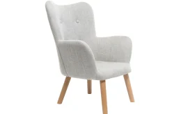 Miliboo Design-Kindersessel Hellgrau BABY BRISTOL*Kinder Kindersessel