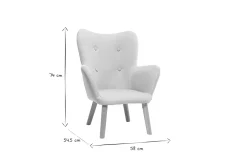 Miliboo Design-Kindersessel Rosa BABY BRISTOL*Kinder Kindersessel