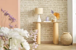 Miliboo Design-Konsole aus hellem Holz B100 cm FOLEEN* Konsolentische