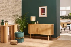 Miliboo Design-Konsole aus hellem Holz B100 cm FOLEEN* Konsolentische