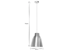 Miliboo Design-Pendellampe Chrom COROLA L* Pendelleuchten|Pendelleuchten