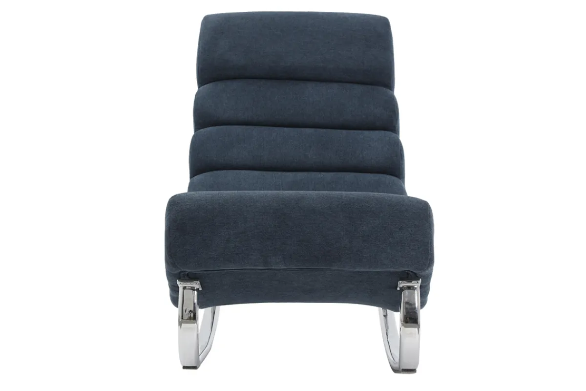 Miliboo Design-Schaukelstuhl Stoff Hellgrau TAYLOR* Schaukelstühle|Sessel