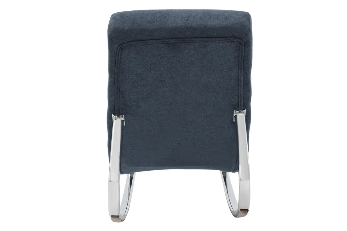 Miliboo Design-Schaukelstuhl Stoff Hellgrau TAYLOR* Schaukelstühle|Sessel