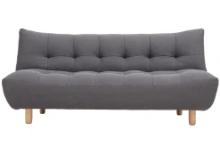 Miliboo Design-Schlafsofa skandinavisch Dunkelgrau und Eiche YUMI* Schlafsofas