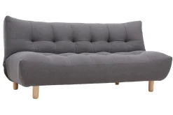 Miliboo Design-Schlafsofa skandinavisch Dunkelgrau und Eiche YUMI* Schlafsofas