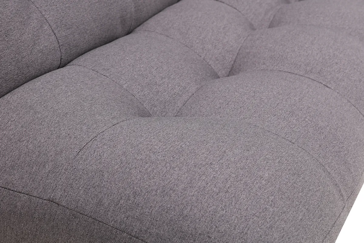 Miliboo Design-Schlafsofa skandinavisch Dunkelgrau und Eiche YUMI* Schlafsofas